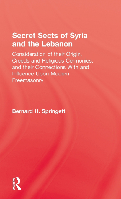 Secret Sects Of Syria