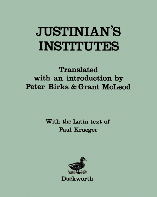 Justinian’s Institutes