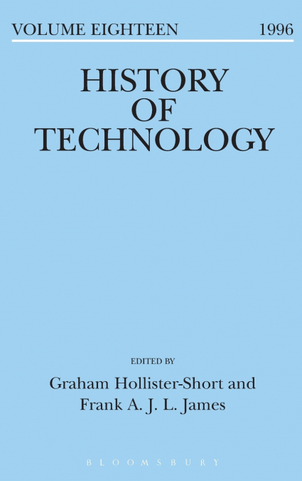 History of Technology Volume 18