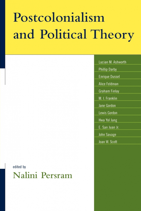 Postcolonialism and Political Theory