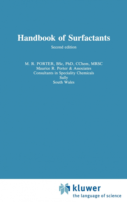 Handbook of Surfactants
