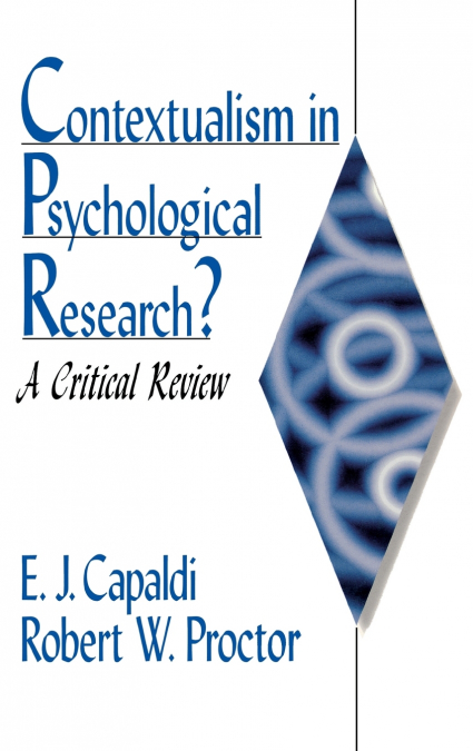 Contextualism in Psychological Research?