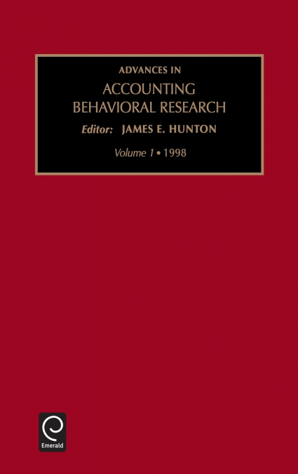 Advances in Accounting Behavioral Research