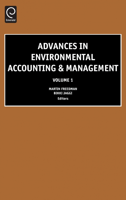 Advances in Environmental Accounting and Management