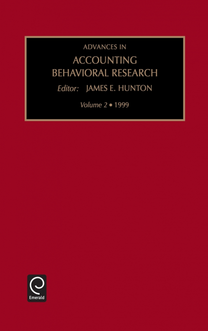 Advances in Accounting Behavioral Research