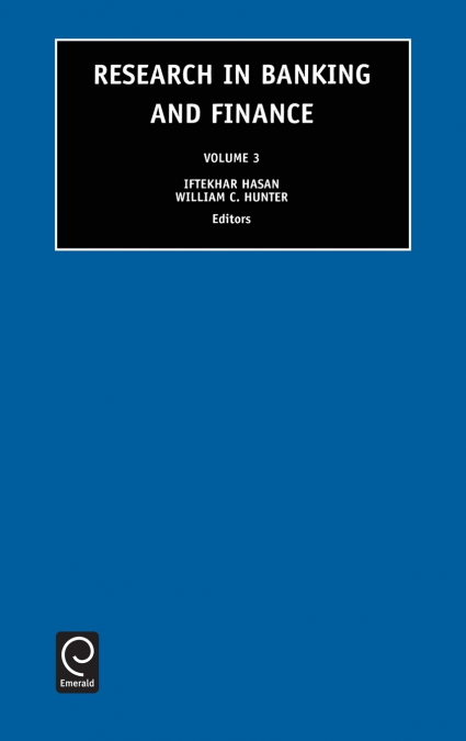 Research in Banking and Finance