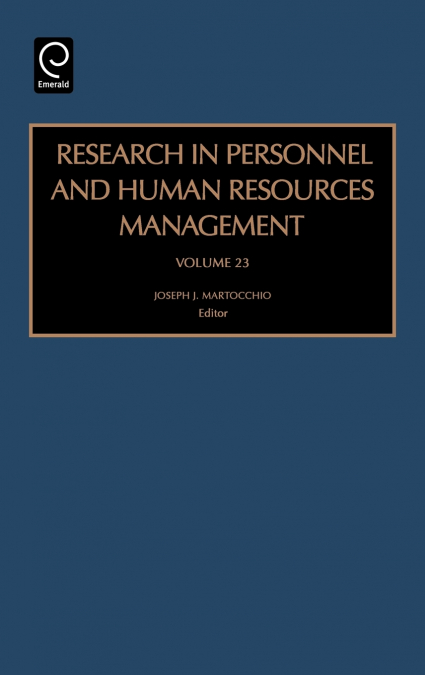 Research in Personnel and Human Resources Management