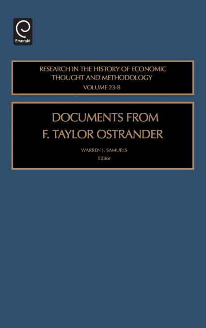 Documents from F. Taylor Ostrander