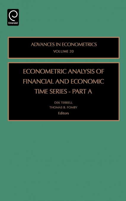 Econometric Analysis of Financial and Economic Time Series
