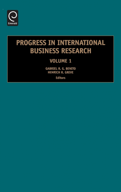 Progress in International Business Research