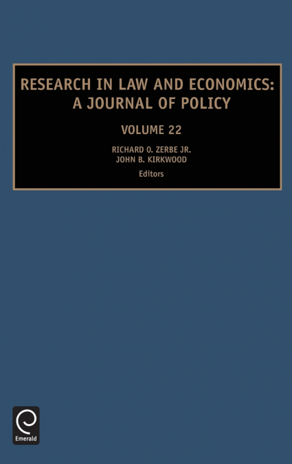 Research in Law and Economics