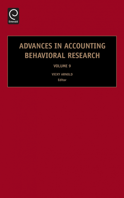 Advances in Accounting Behavioral Research