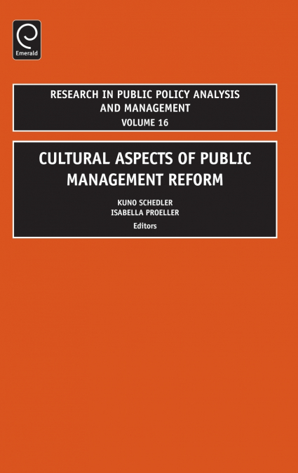 Cultural Aspects of Public Management Reform