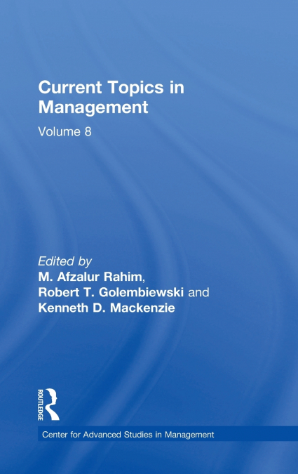 Current Topics in Management