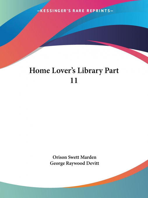 Home Lover’s Library Part 11