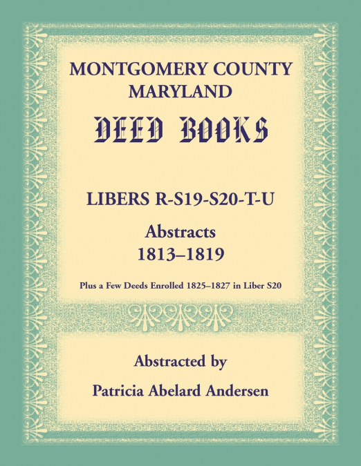 Montgomery County, Maryland Deed Books