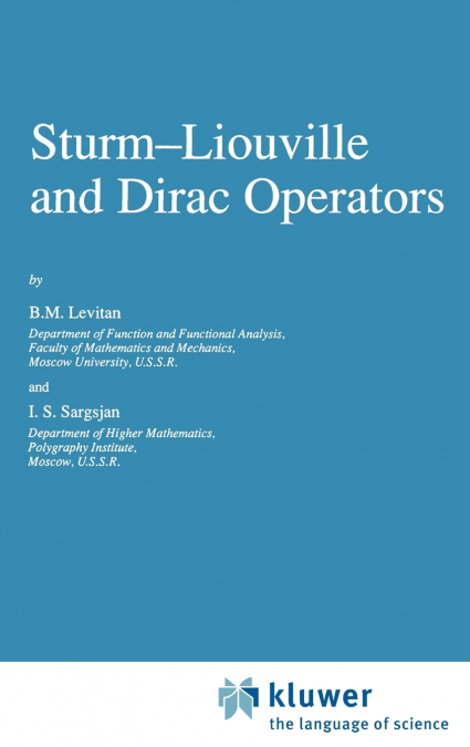 Sturm-Liouville and Dirac Operators