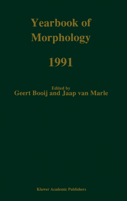 Yearbook of Morphology 1991