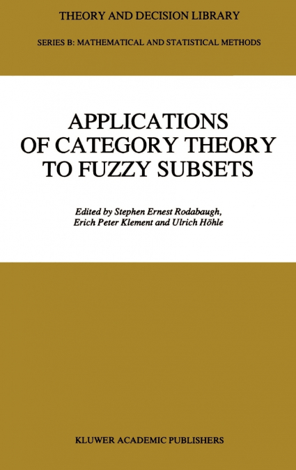 Applications of Category Theory to Fuzzy Subsets