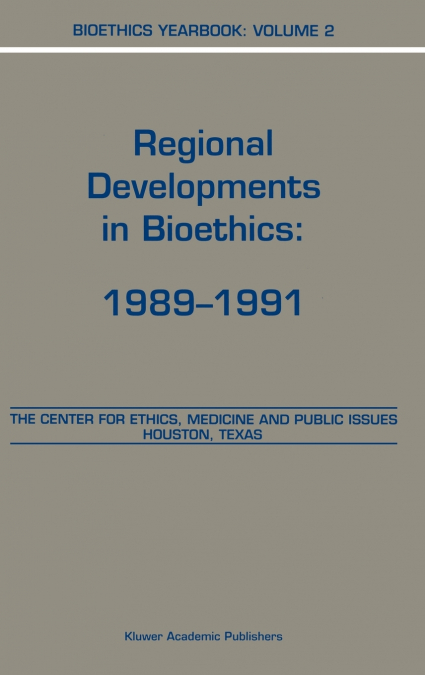 Bioethics Yearbook