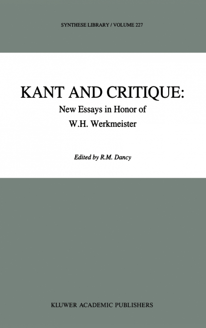 Kant and Critique