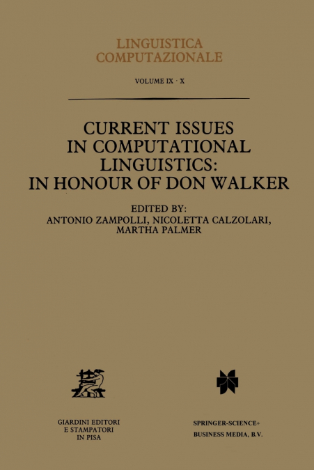 Current Issues in Computational Linguistics
