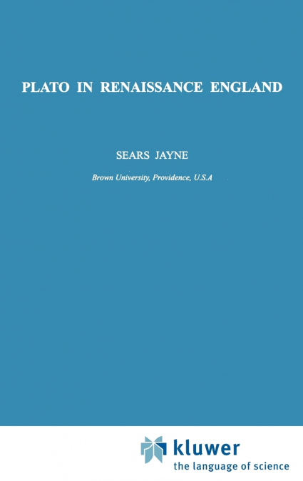 Plato in Renaissance England