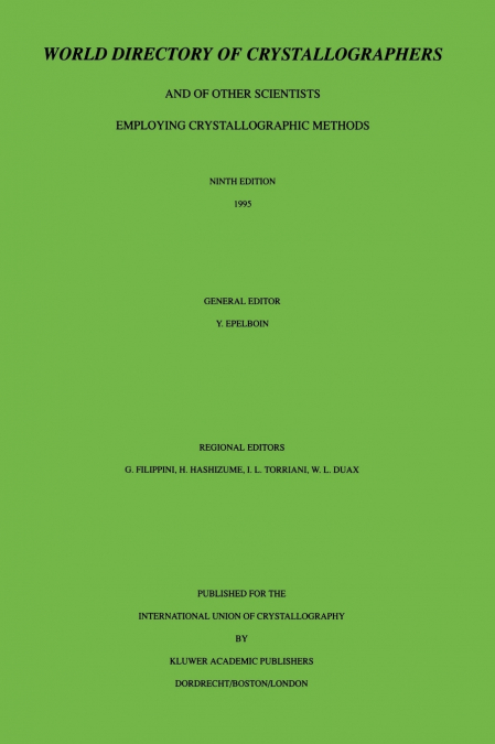 World Directory of Crystallographers