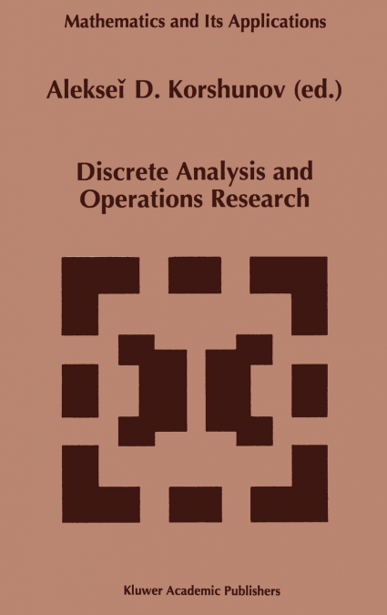 Discrete Analysis and Operations Research