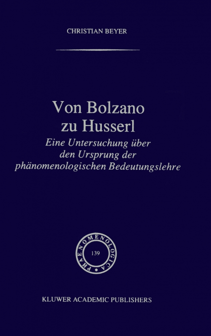 Von Bolzano zu Husserl