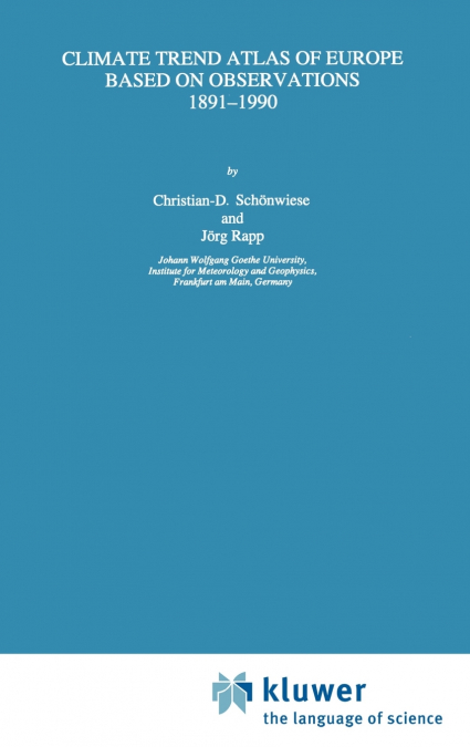 Climate Trend Atlas of Europe Based on Observations 1891-1990