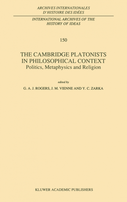 The Cambridge Platonists in Philosophical Context