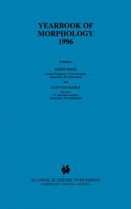 Yearbook of Morphology 1996