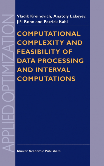 Computational Complexity and Feasibility of Data Processing and Interval Computations