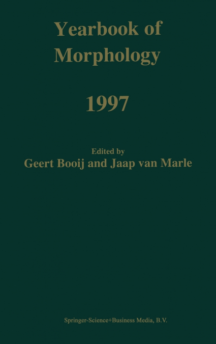 Yearbook of Morphology 1997