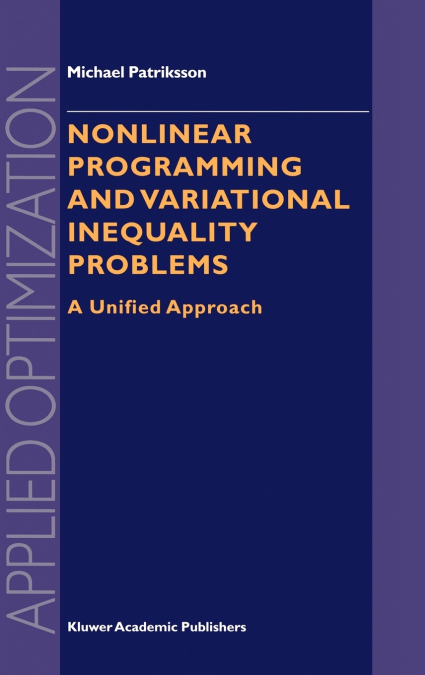Nonlinear Programming and Variational Inequality Problems