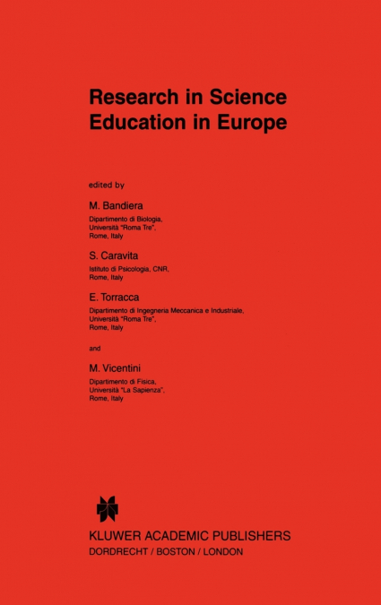 Research in Science Education in Europe