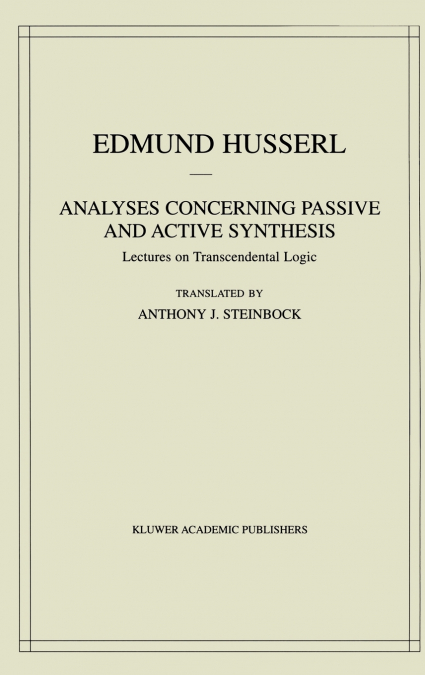 Analyses Concerning Passive and Active Synthesis