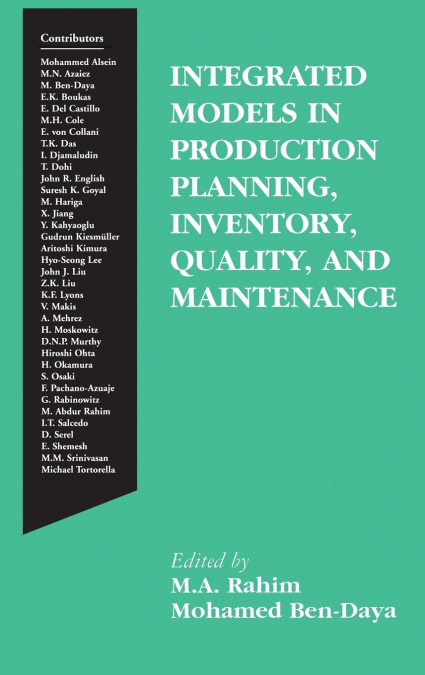 Integrated Models in Production Planning, Inventory, Quality, and Maintenance