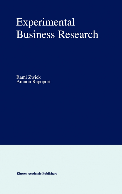Experimental Business Research