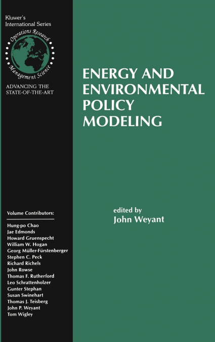 Energy and Environmental Policy Modeling