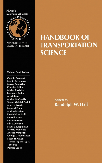 Handbook of Transportation Science