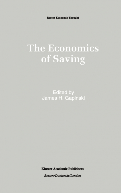 The Economics of Saving