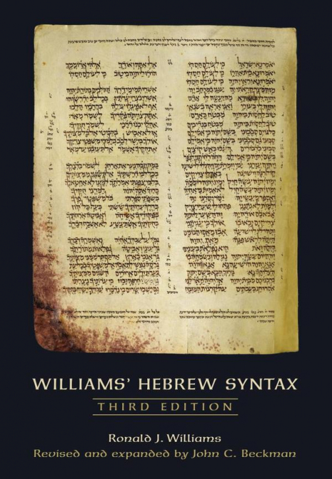 Williams’ hebrew syntax third edition