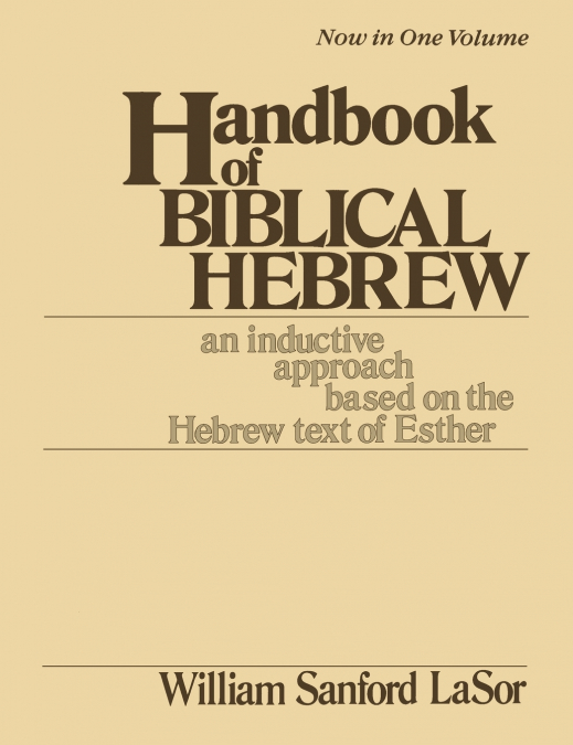 Handbook of Biblical Hebrew