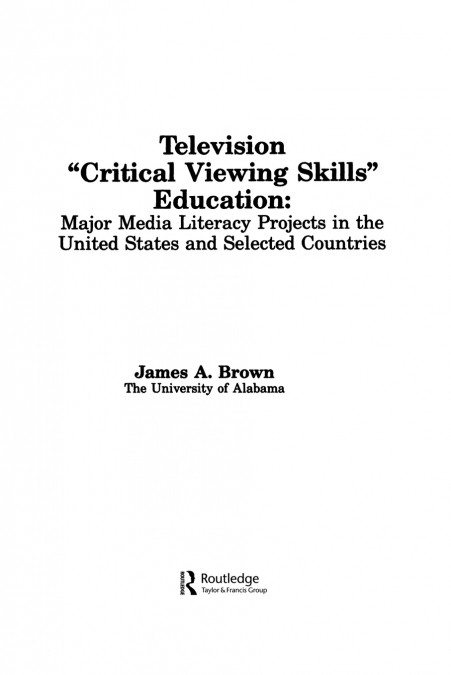 Television ’,Critical Viewing Skills’, Education