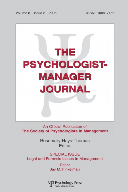 Legal And Forensic Isssues In Management Tpmj V8#2