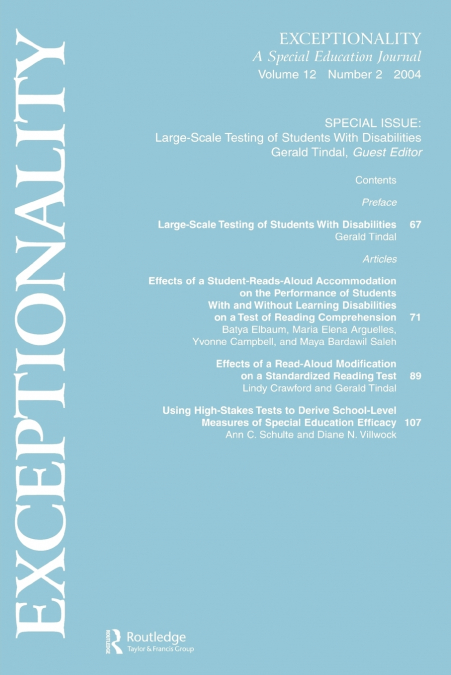 Large-scale Testing of Students With Disabilities