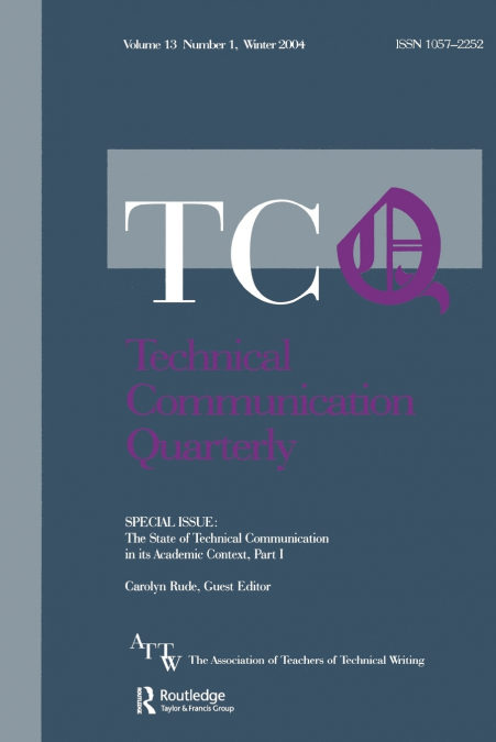 The State of Technical Communication in Its Academic Context