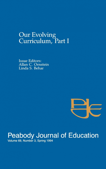 Our Evolving Curriculum